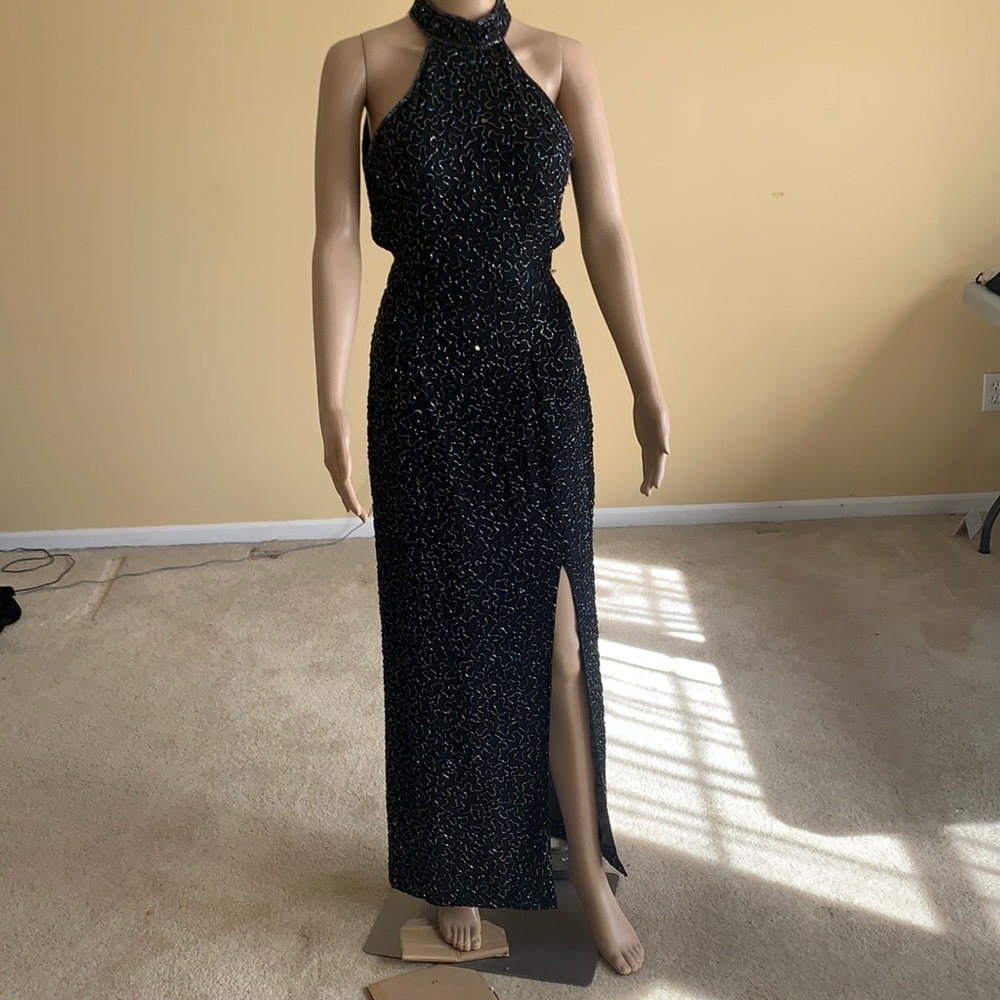 Beautiful black and sequenced gown